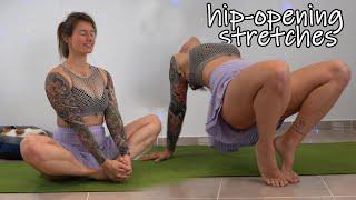 SHORT CLIPS: hip opening stretches