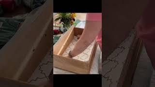Easy Drawer liner hack #diy #furniturerestoration #furnitureflip