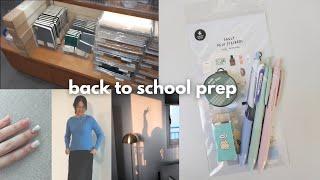 BACK TO SCHOOL 2024 school supplies shopping/haul, fall outfits, curtain bangs & more