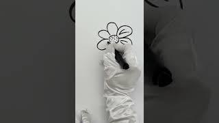 Easy Flower Drawing | Black and white | Simple Art