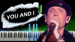 Scorpions - You And I Piano Tutorial