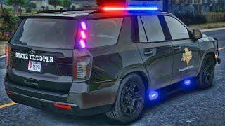 Playing GTA 5 As A POLICE OFFICER Highway Patrol| DPS| GTA 5 Lspdfr Mod| 4K