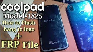 coolpad 1825 how to flash | coolpad 1825 hang to logo