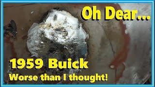 1959 Buick Fender Fix! More Rust and Garbage...