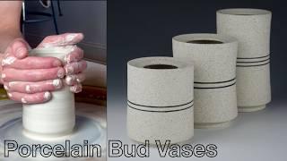 Making a Set of Porcelain Bud Vases