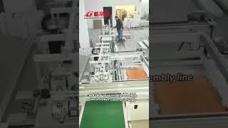 back-lit panel light assembly line-production record in customer's factory in Jordan