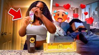 EXTREME HONEY PACK PRANK ON MY BOYFRIEND ️ *GETS WILD*