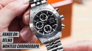 The Delma Montego is a bold chronograph with plenty of macho swagger