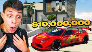 UTILIZO mi FERRARI MODIFICADO para ASALTAR una CASA de $10,000,000 y NOS QUEDAMOS con ELLA - Gta Rp