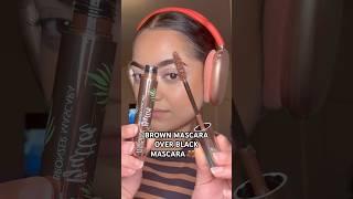 Brown mascara for the WIN!  #youtube #makeup #shorts