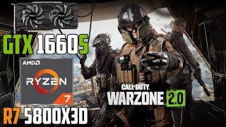 Call of Duty: Warzone 2.0 : GTX 1660 Super + Ryzen 7 5800X3D | 1440p - 1080p | High & Low Settings