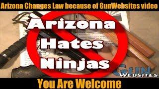 Arizona Legalizing Nunchucks thanks to GunWebsites, Your Welcome - Arizona Law targets Ninjas unfair