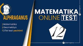 ONLINE TEST №12 (MATEMATIKA 2020)
