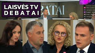 LaisvėsTV Debatai. Ąžuolas, Armonaitė, Lingė, Ruginienė | Karalius Reaguoja