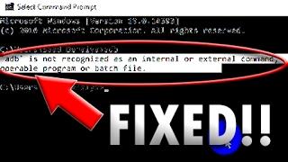 ADB on Windows not working - Fix (CMD)