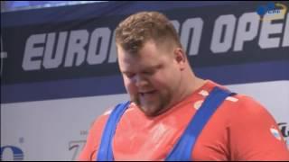 Konovalov Andrey - Deadlift 367,5 kg @ 120+ / European Open Championships 2016