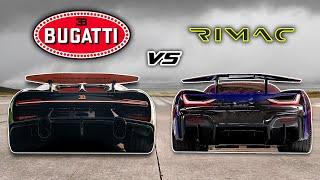 Bugatti Chiron SS vs Rimac Nevera: TOP SPEED Drag Race (250+ MPH)