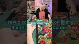 Sewing Tip - How to insert a fillet into your quilt design