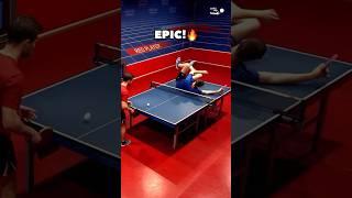 HOW GRACEFULLY HE REACHED IT!‍↔️ #tt#tabletennis#tennis#sport#спорт#tischtennis#rec#fyp#viral