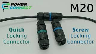 Screw locking straight connector M20 / Power connect india