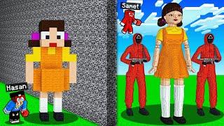 HASANI YAPI KAPIŞMASINDA SQUID GAME ile TROLLEDİM !! - Minecraft