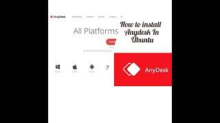 How to Install Any desk in Ubuntu #ubuntu #ubuntutraining #ubuntuanydesk #anydesk #sreenshareapp