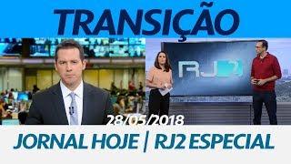 Encerramento do "Jornal Hoje" e abertura do "RJ2" especial (28/05/2018)