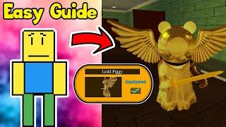 Easy Solo Guide On How to Unlock GOLDEN PIGGY(Roblox Piggy Bloxy Skin)