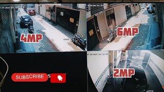 hikvision 6mp ip camera quality | hikvision 4mp vs 2 mp ip camera quality #tipprajapati4 #hikvision