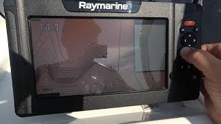 Raymarine Element отображение записанных глубин на карте