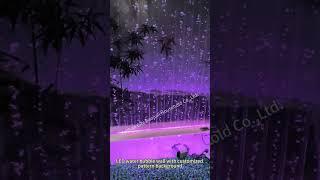 decorative lights room divider led acrylic water bubble wall panel with pattern backdrop  #decor