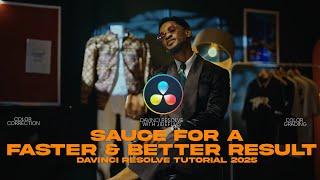 Sauce for a Faster Grade & Better Result | DaVinci Resolve Magic | DaVinci Resolve 2025 | Jidefilms