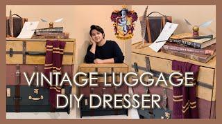 VINTAGE LUGGAGE DIY DRESSER DRAWERS (Gryffindor inspired)| AIMAN ARIFF