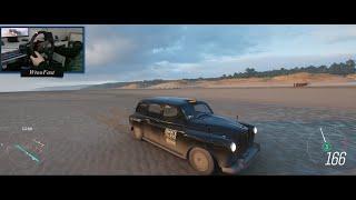 Forza Horizon 4 - 750 hp V12 engine oldschool Taxi | Realistic Gameplay| Fanatec csl elite wheel