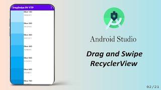 Drag and Swipe Recyclerview || Android Studio Tutorial