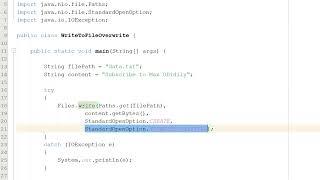 How to Write to a File Using Java (Simple)