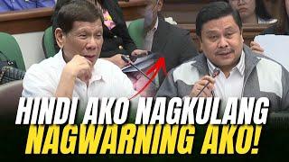 MATAPANG na SINAGOT ni TATAY DIGONG si SEN. JINGGOY