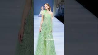 Mint dress that stole spotlight ️#fashion #dress #shortvideos #viralvideo #runway #shorts