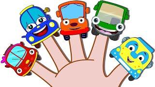 Colourful Bus Finger Family | Nursery Rhymes And Songs For Kids