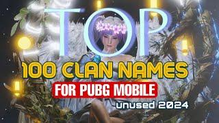 Top 100 Clan Names For Pubg Mobile | Best Clan Names For Pubg Mobile | Unused 2024