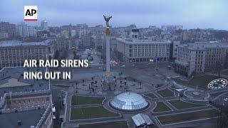 Air raid sirens ring out in Ukraine's capital