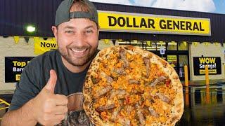 ONLY Dollar Store Ingredients - Steak bomb Pizza Recipe