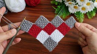 Wow!  Amazing.. Super Easy how to make eye catching tunisian crochet.Everyone who saw it loved it