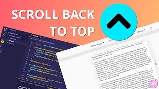 How to Code a Scroll to Top Button using JavaScript