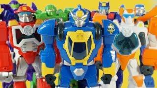 TRANSFORMERS RESCUE BOTS GIANT HIGH TIDE MEETS THE TEAM! HEATWAVE CHASE BOULDER BLADES
