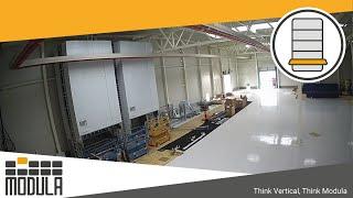 How a Modula Automatic Vertical Warehouse is Installed - Time Lapse Video