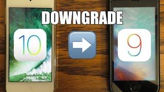 How to Downgrade iOS 10 back to iOS 9