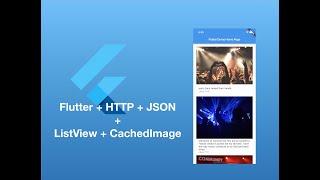 Flutter Tutorial Part 4: Http Fetch data and parse JSON with ListView (Speed x1.25 is better)