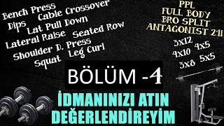 Antrenman Programı Değerlendirme ( Bölüm - 4 )