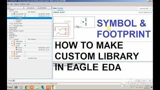 How to design and create Custom Library in Autodesk Eagle EDA | Footprint and Schematic | PCB